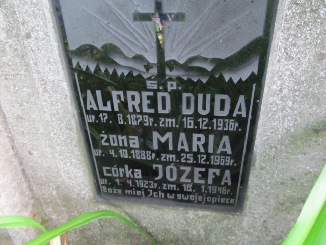 Alfred Duda 1879 Szczepanów - Grobonet - Wyszukiwarka osób pochowanych