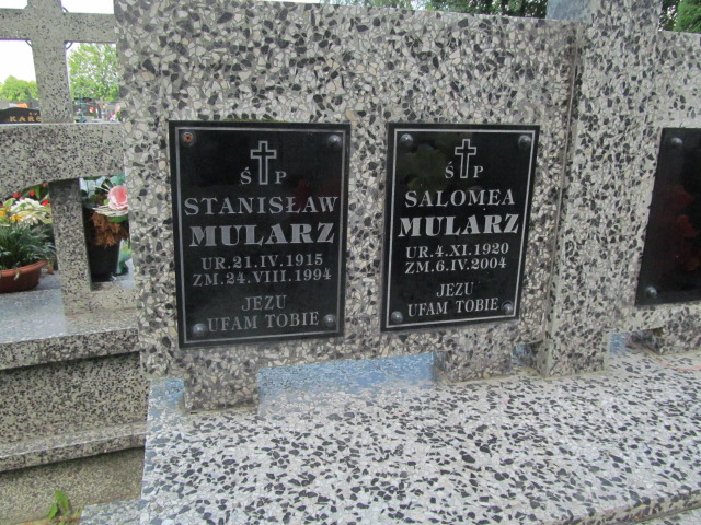 Salomea Mularz 1920 Szczepanów - Grobonet - Wyszukiwarka osób pochowanych